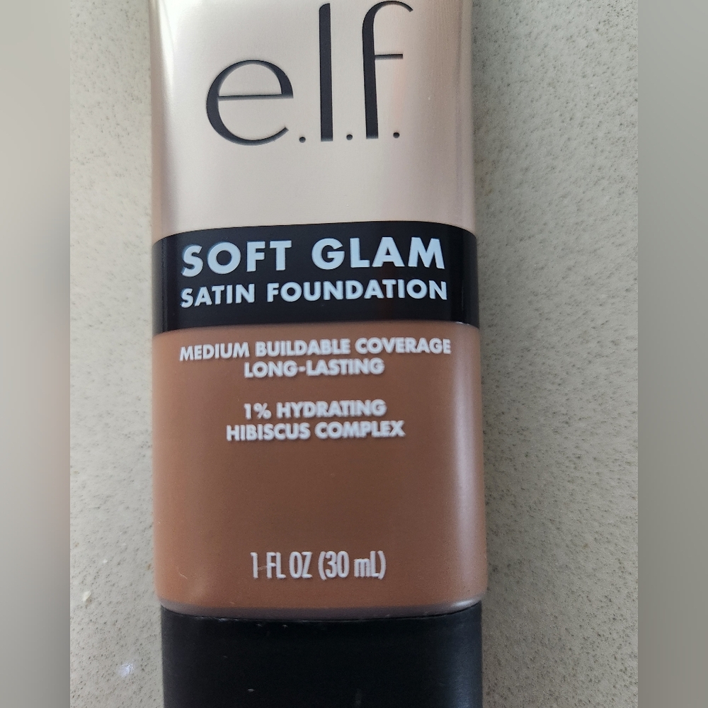 E.L.F. Soft Glam Satin Foundation Medium Building Coverage ~53 Deep Neutral *NEW - Picture 5 of 8